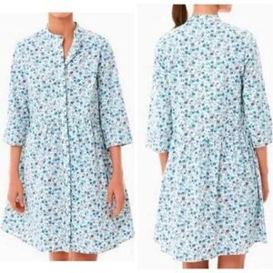 New Tuckernuck Women's Bluebell Floral Ditsy Calico Prairie Shirt Dress Small